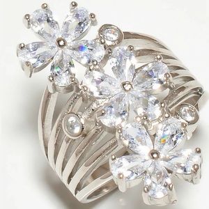 White Topaz Ring Size 9.5